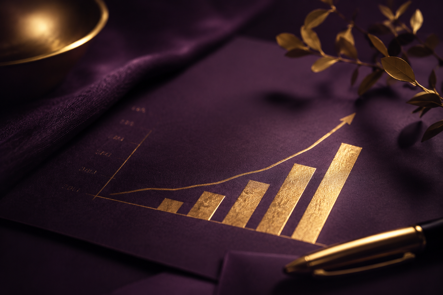 Ambiance premium évoquant l'analyse de données et le suivi de performance